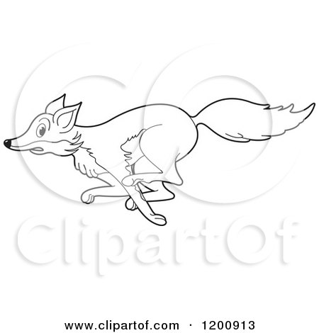 Detail Fox Clipart Black And White Nomer 48