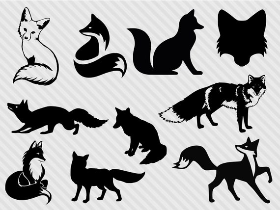 Detail Fox Silhouette Clip Art Nomer 30