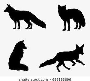 Detail Fox Silhouette Clip Art Nomer 33