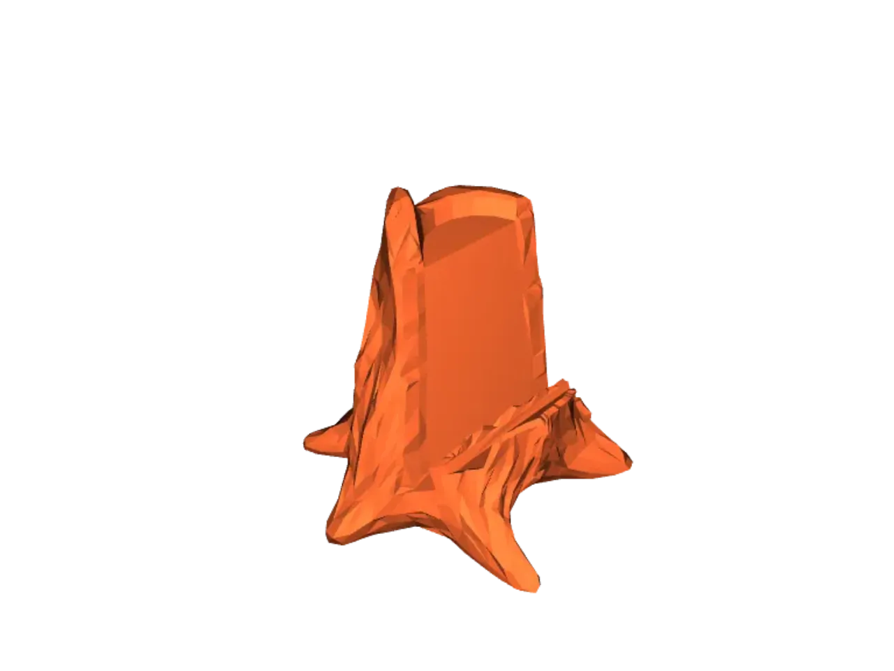 Detail Low Poly Tree Stump Nomer 7