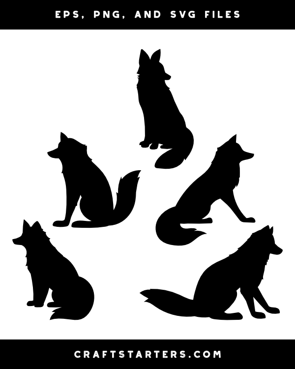 Detail Fox Silhouette Clip Art Nomer 48