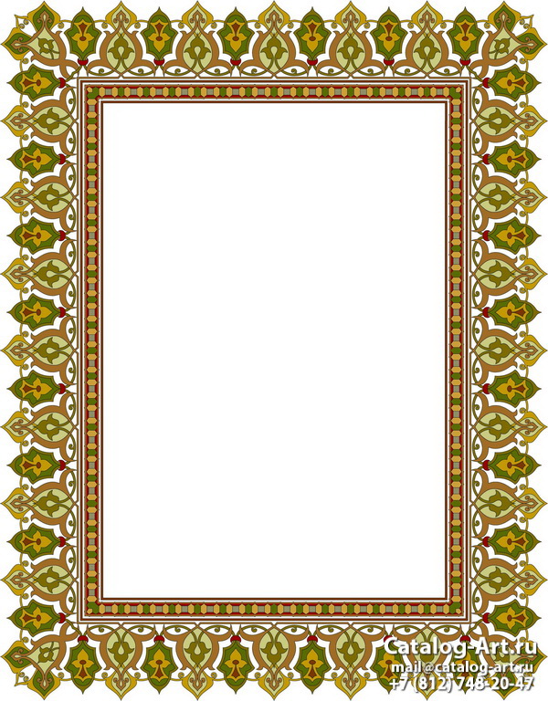 Detail Frame Batik Hijau Nomer 8