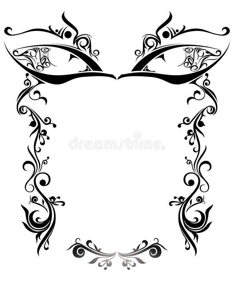 Detail Frame Batik Vector Nomer 18