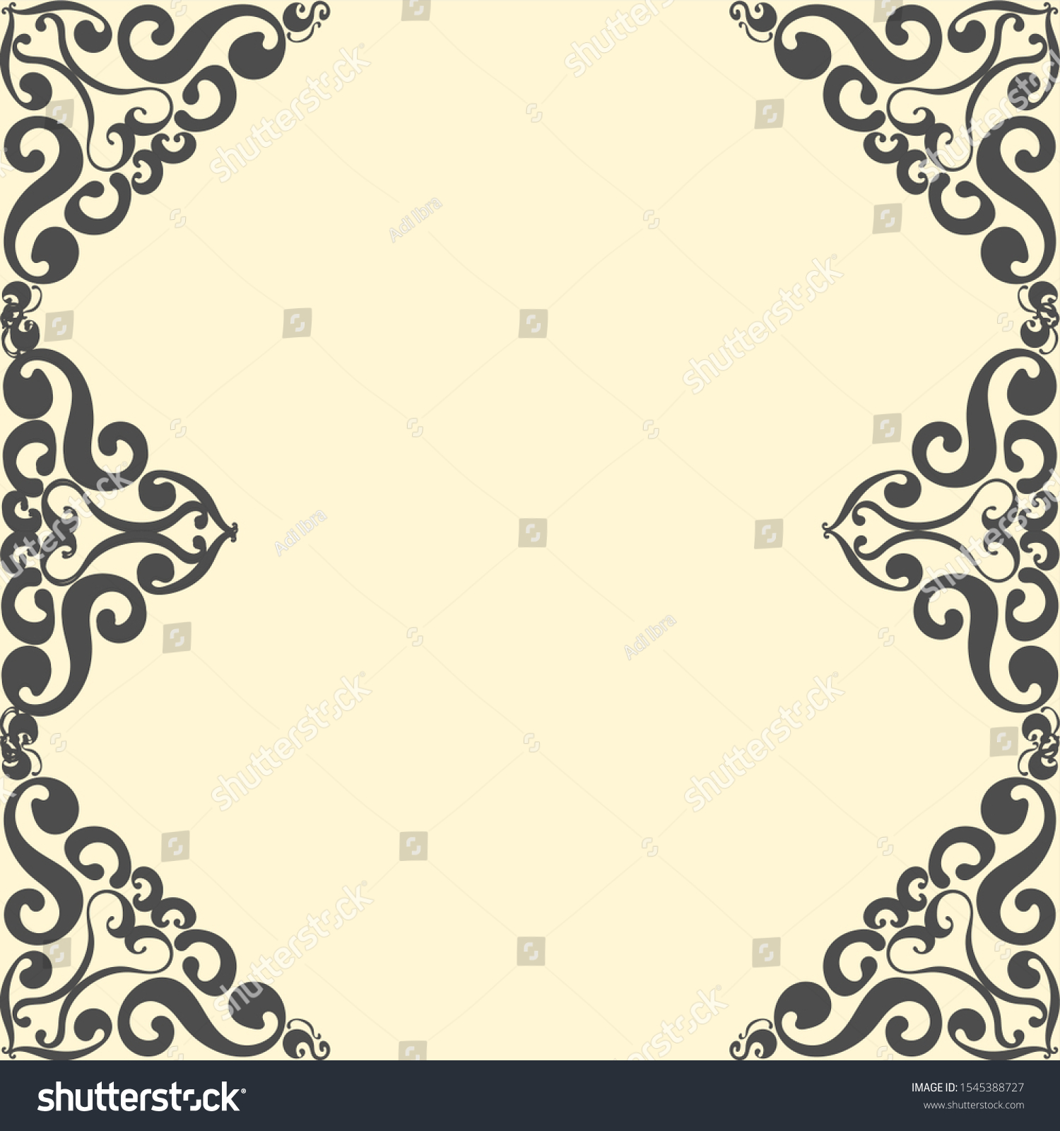Detail Frame Batik Vector Nomer 19