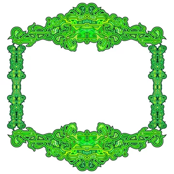 Detail Frame Batik Vector Nomer 21