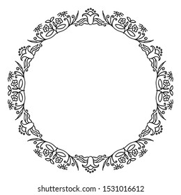 Detail Frame Batik Vector Nomer 22
