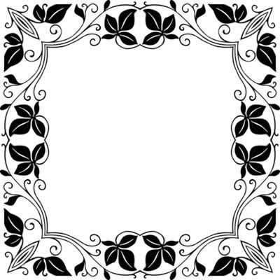 Detail Frame Batik Vector Nomer 27