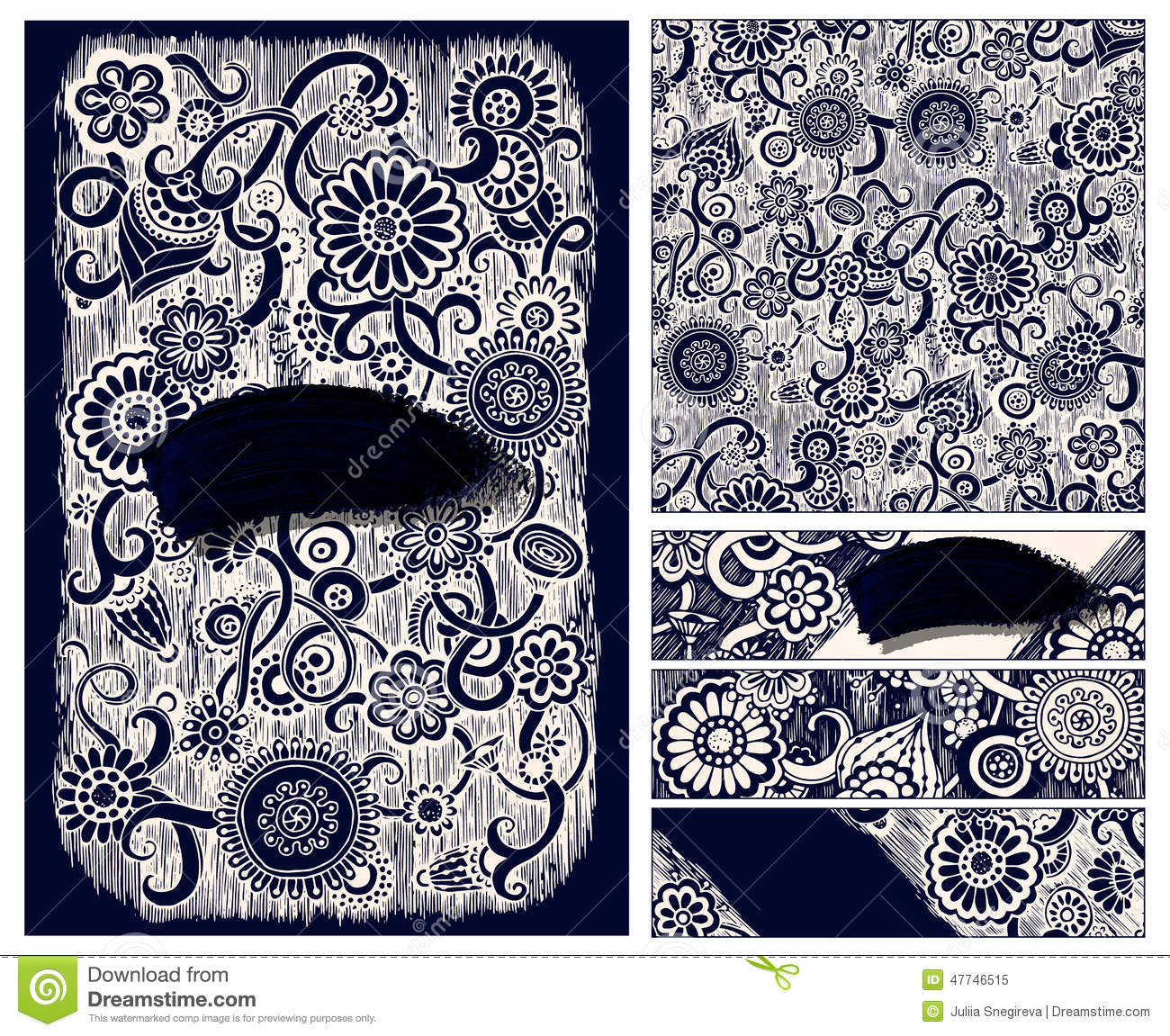 Detail Frame Batik Vector Nomer 32