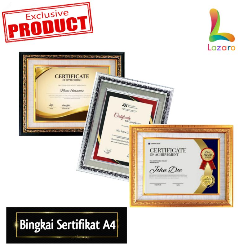 Detail Frame Bingkai Sertifikat Nomer 42