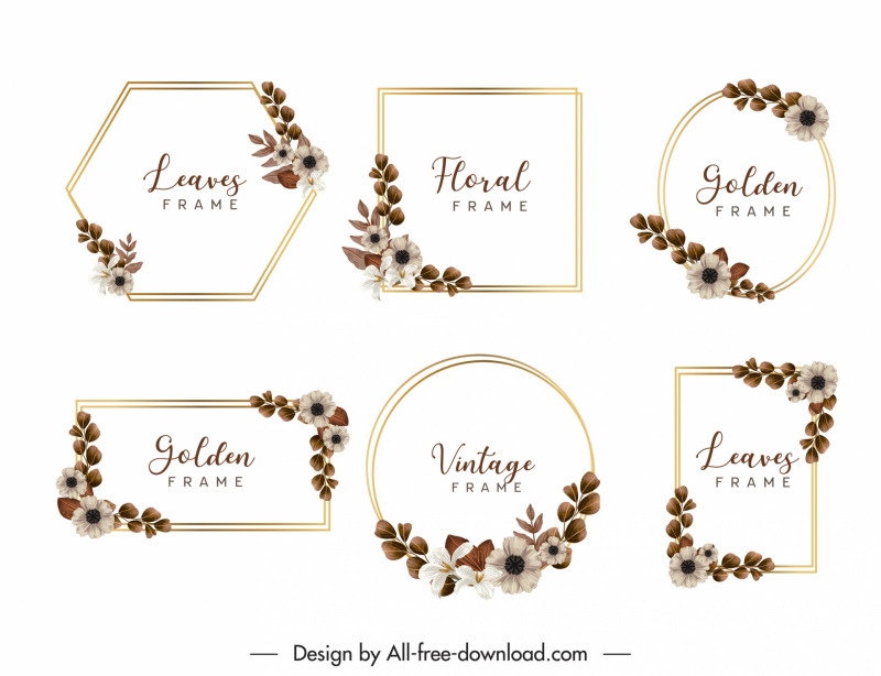 Detail Frame Border Vector Free Download Nomer 10