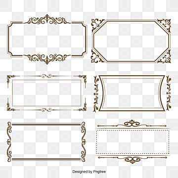 Detail Frame Border Vector Free Download Nomer 20