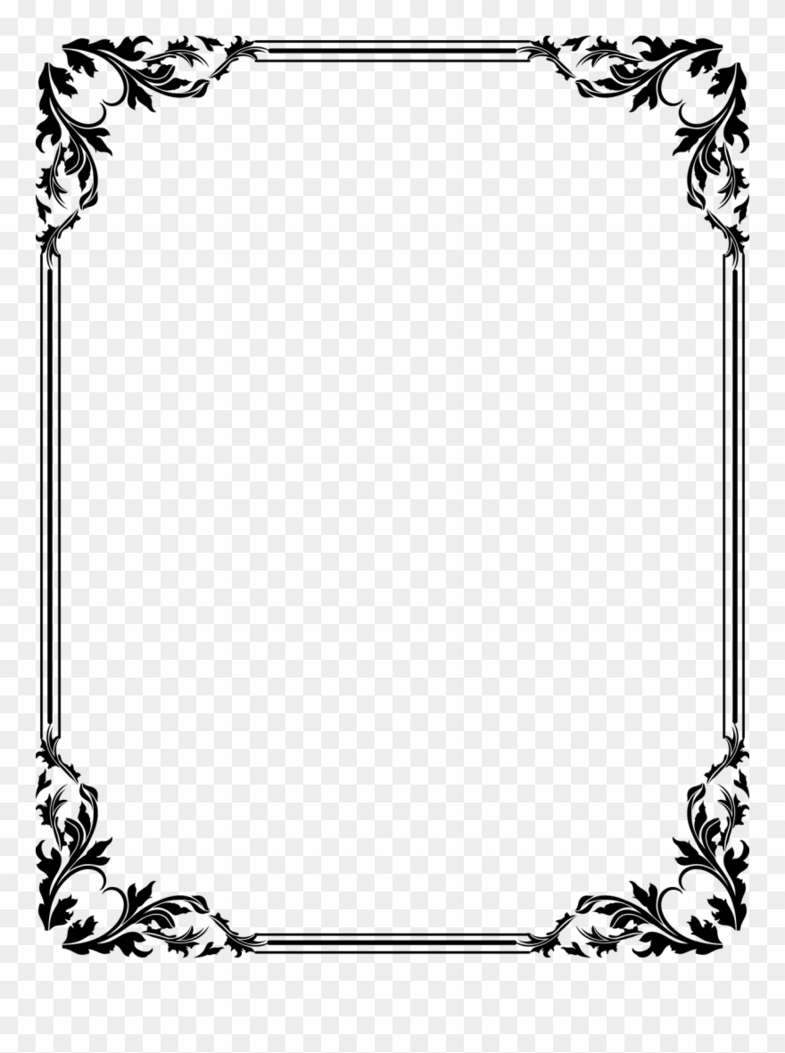 Frame Border Vector Png - KibrisPDR