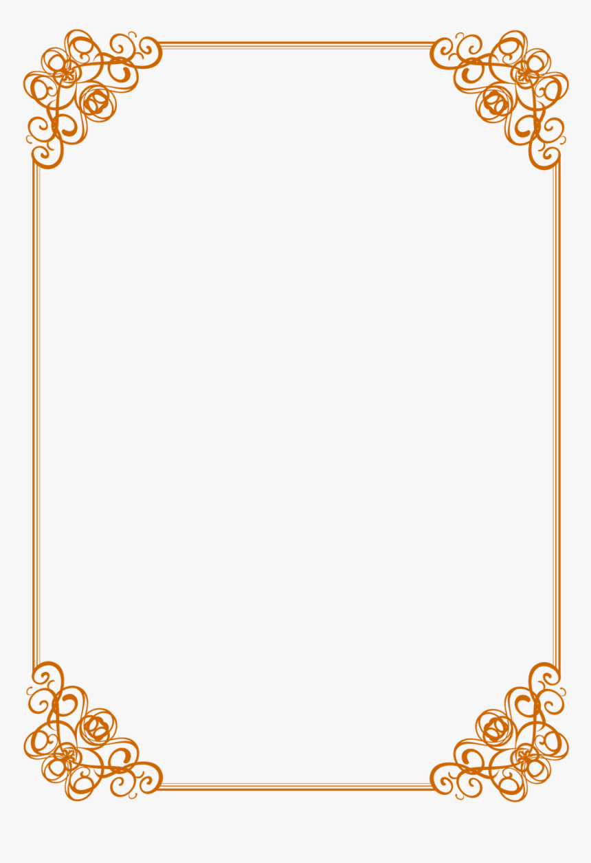 Detail Frame Border Vector Png Nomer 11