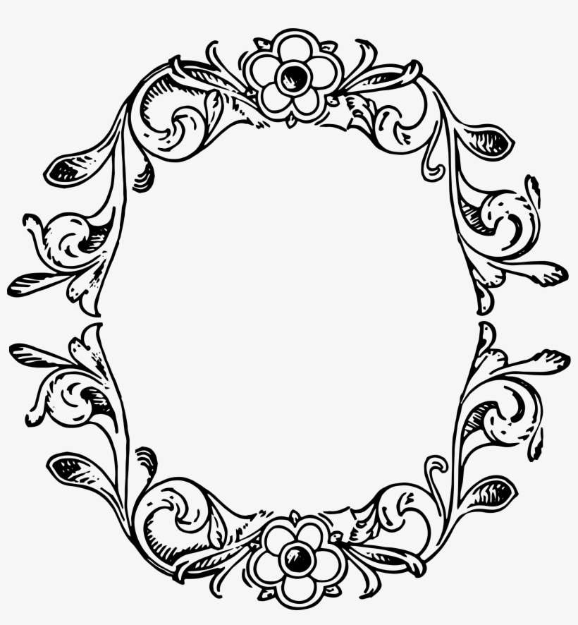 Detail Frame Border Vector Png Nomer 12