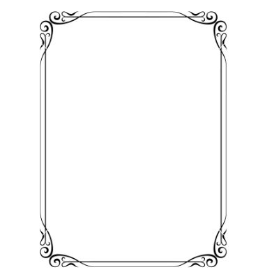 Detail Frame Border Vector Png Nomer 19