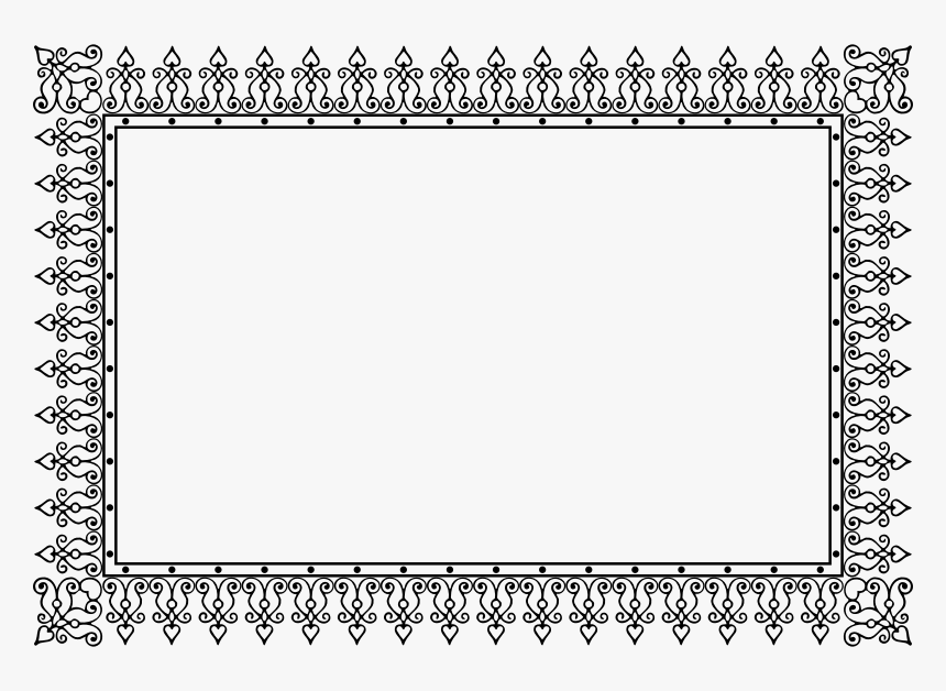 Detail Frame Border Vector Png Nomer 4