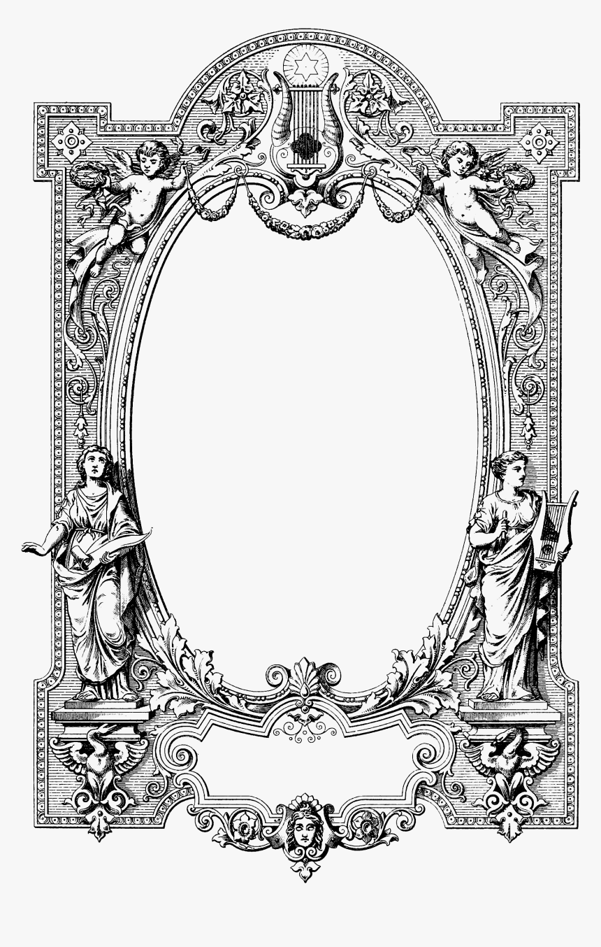 Detail Frame Border Vector Png Nomer 41