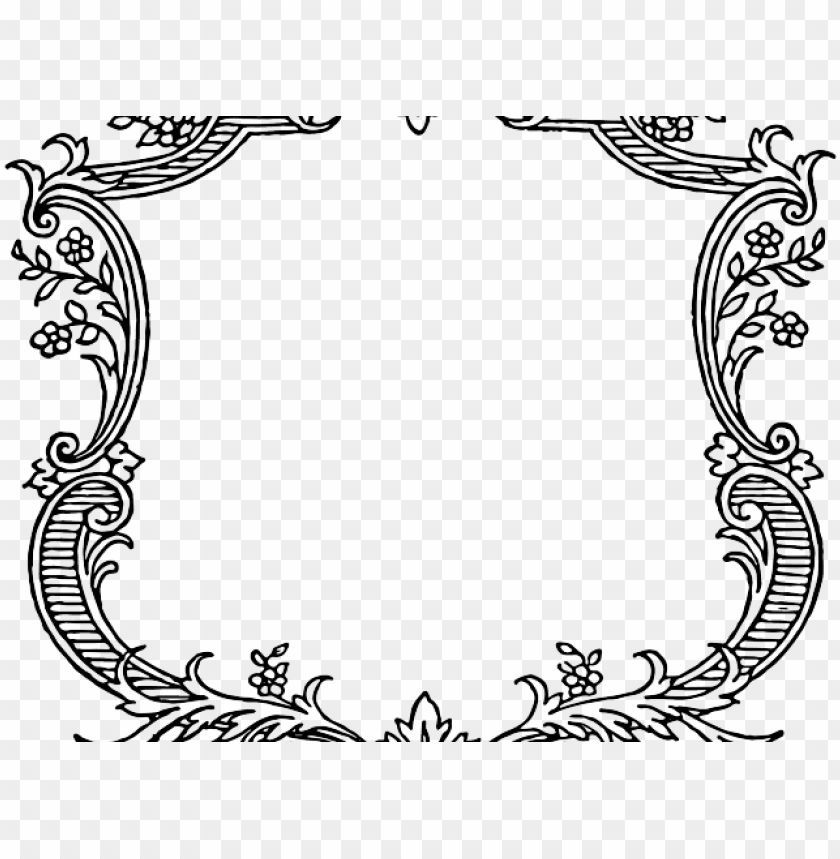 Detail Frame Border Vector Png Nomer 6