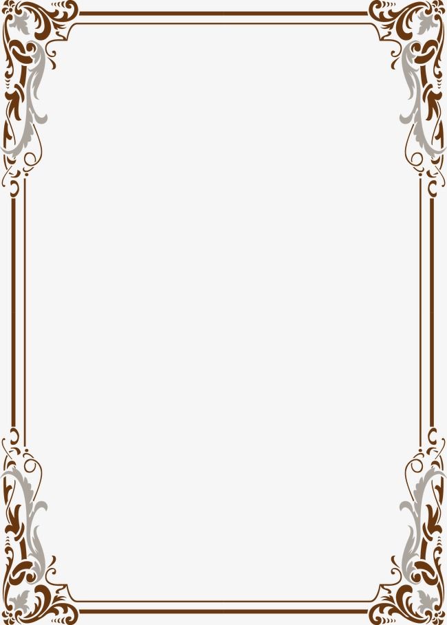 Detail Frame Border Vector Png Nomer 10
