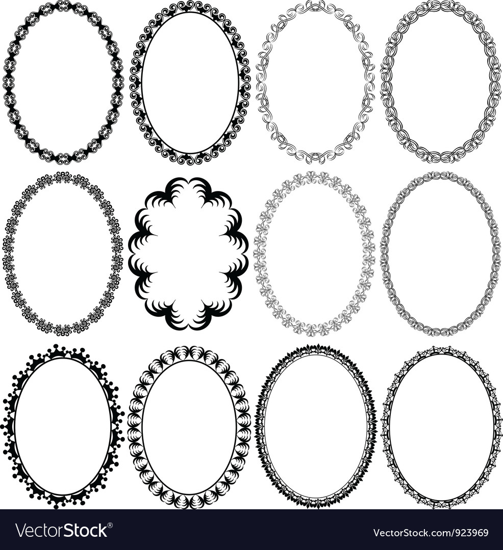 Detail Frame Bulat Vector Nomer 13