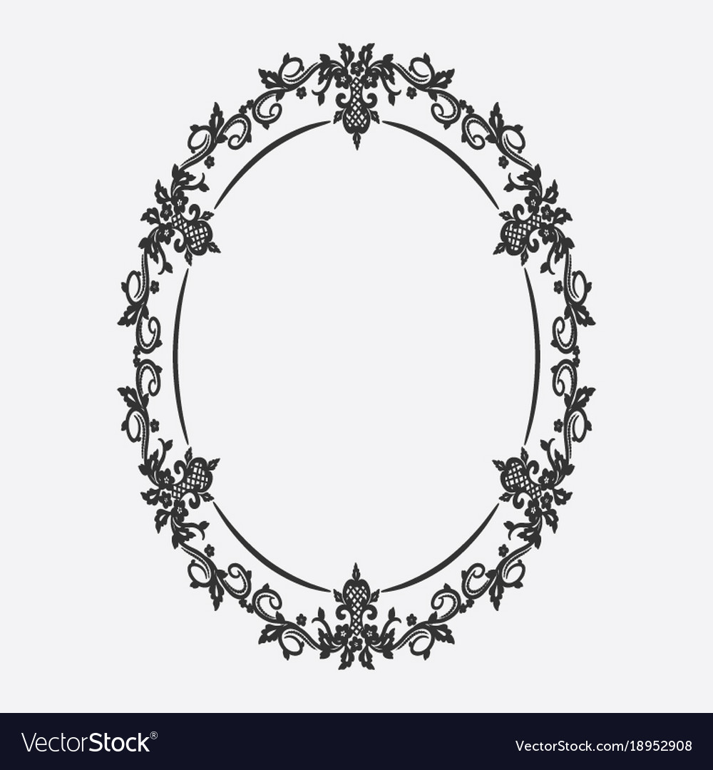 Detail Frame Bulat Vector Nomer 16
