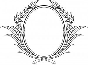 Detail Frame Bulat Vector Nomer 30