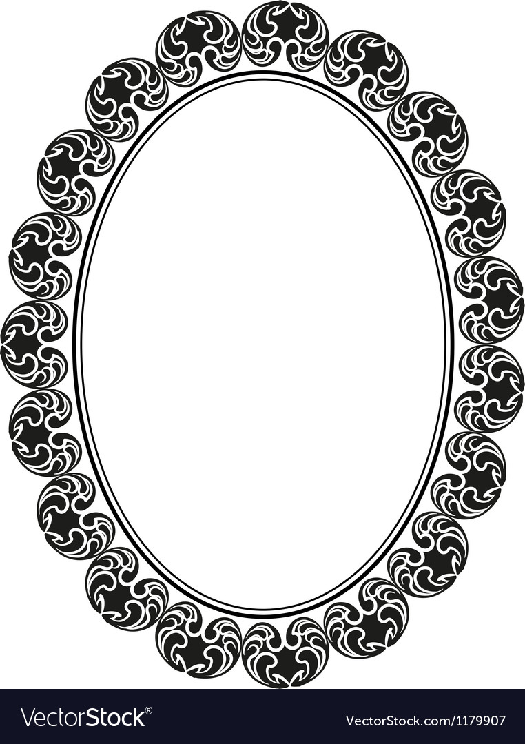 Detail Frame Bulat Vector Nomer 9