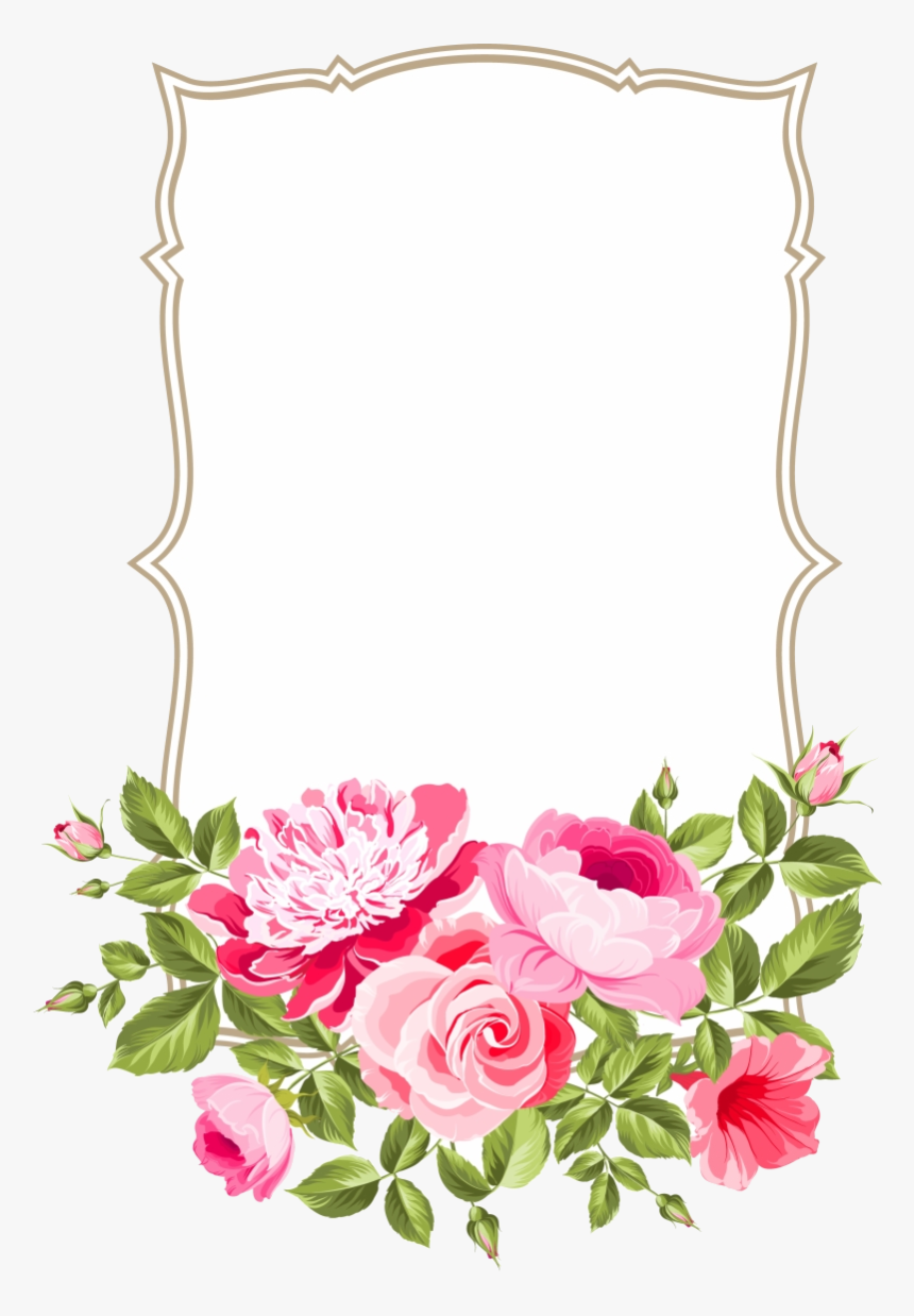 Frame Bunga Mawar Pink - KibrisPDR