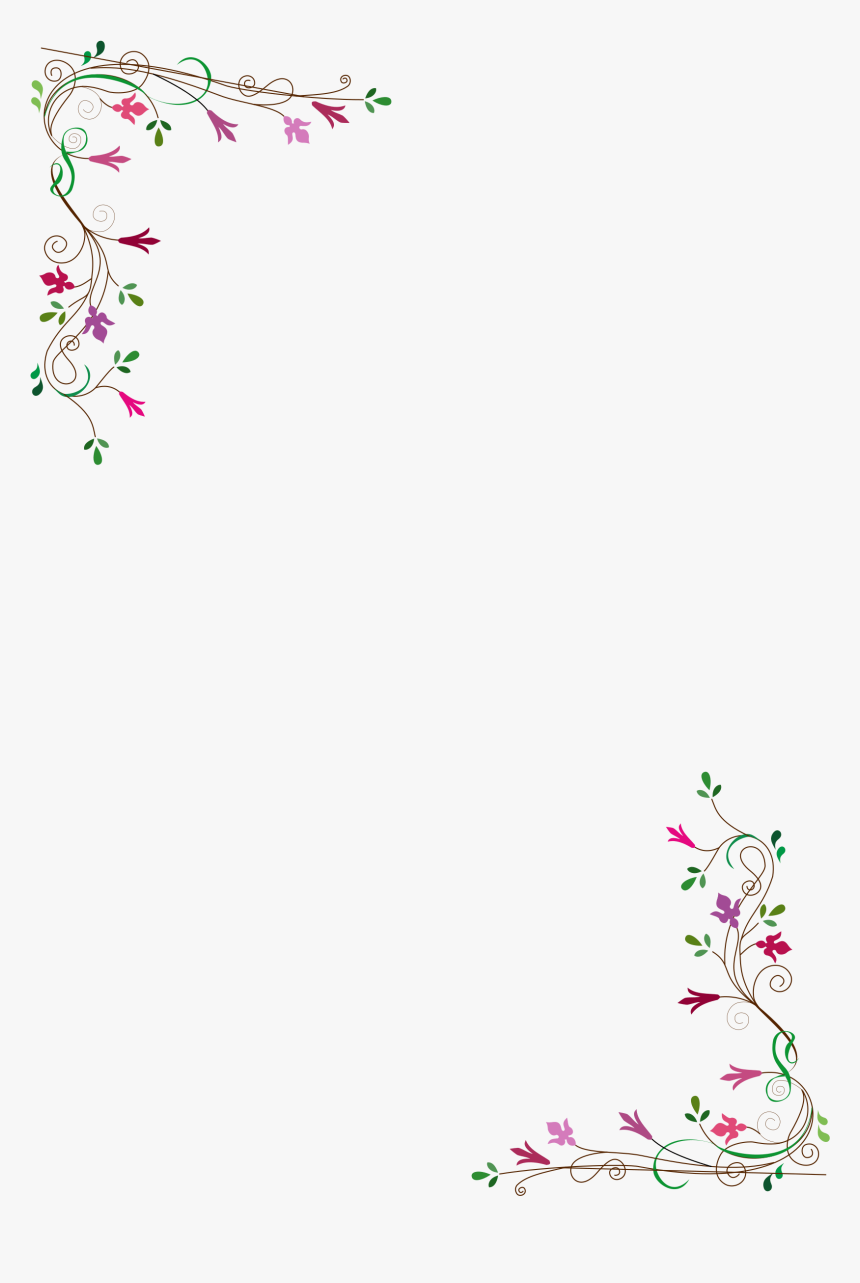 Detail Frame Floral Vector Png Nomer 29