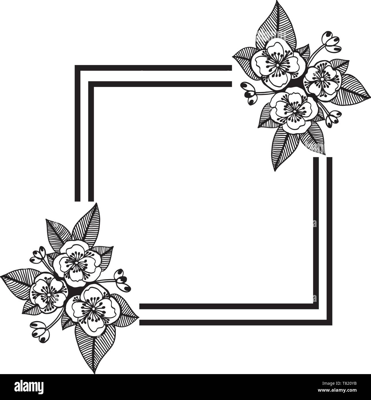 Detail Frame Flower Design Nomer 21