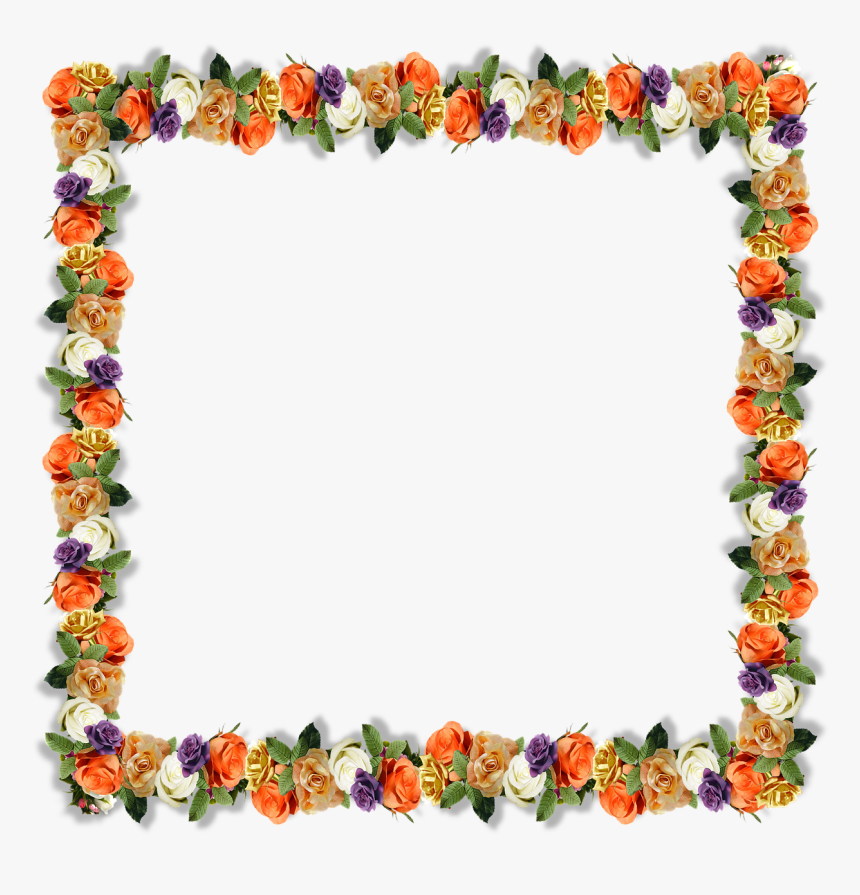 Detail Frame Flower Design Nomer 23