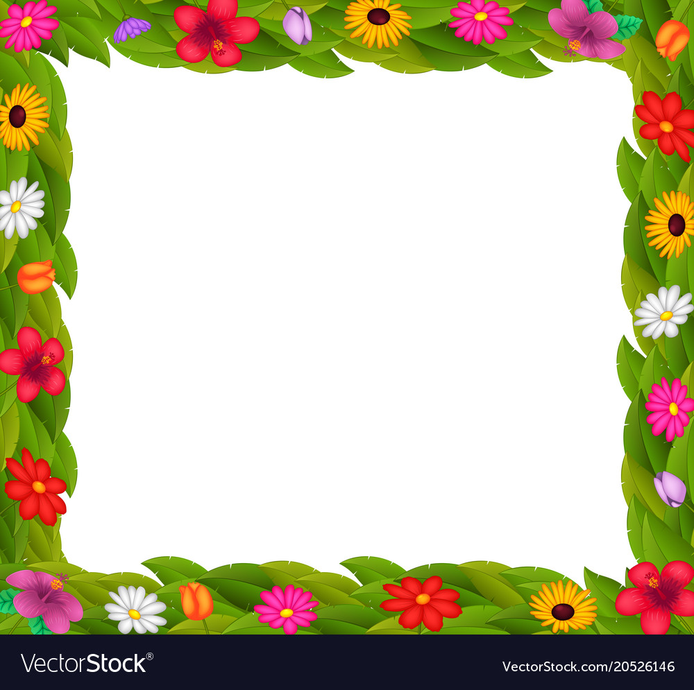 Detail Frame Flower Design Nomer 4