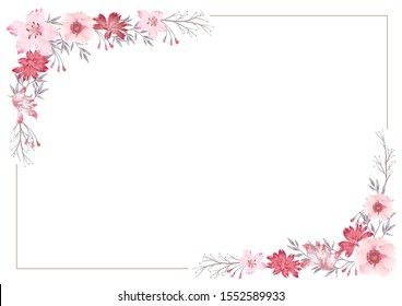 Detail Frame Flower Design Nomer 8