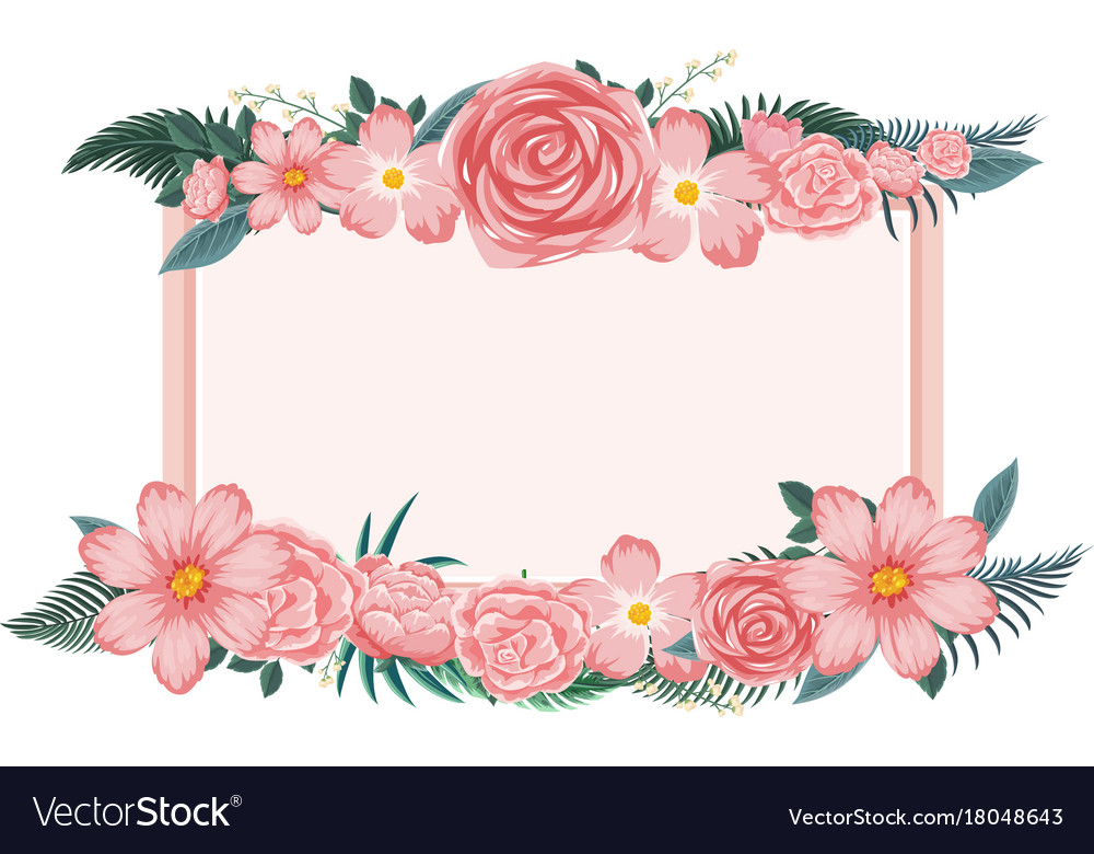 Frame Flower Pink - KibrisPDR
