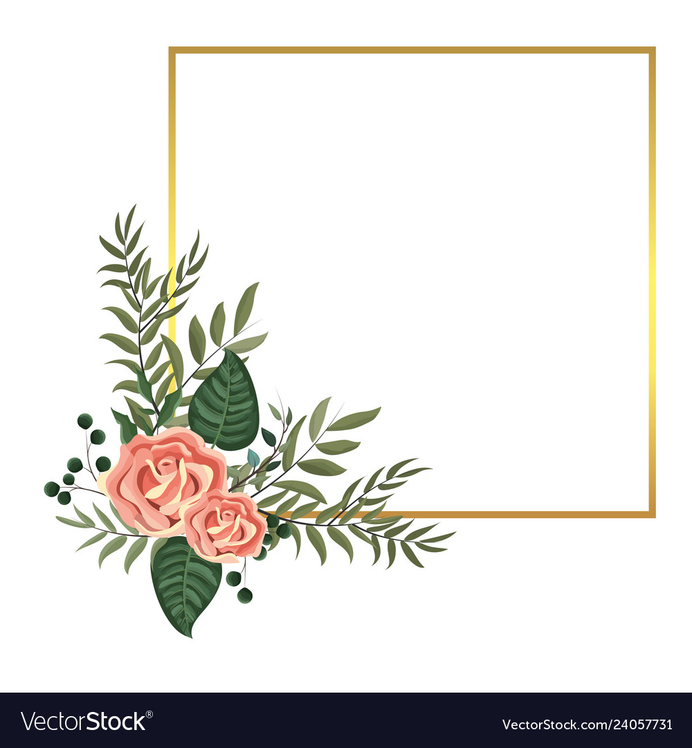 Detail Frame Flower Vector Nomer 2