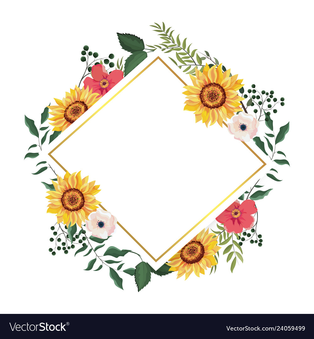 Detail Frame Flower Vector Nomer 12