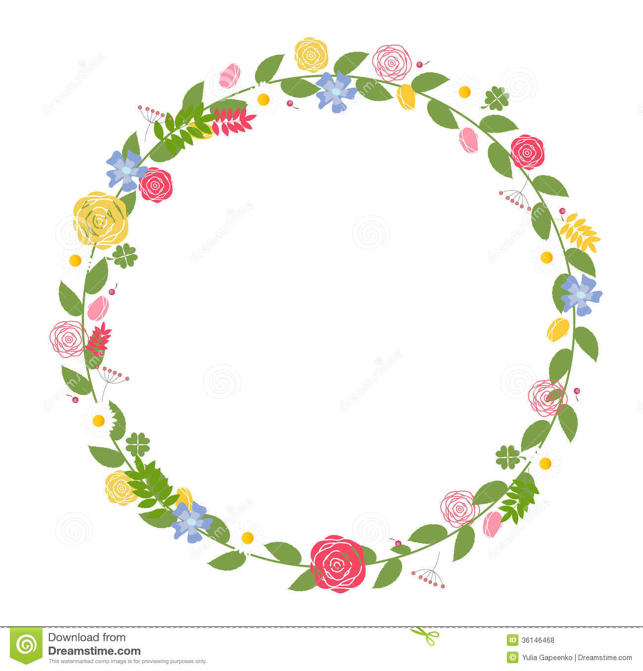 Detail Frame Flower Vector Nomer 13