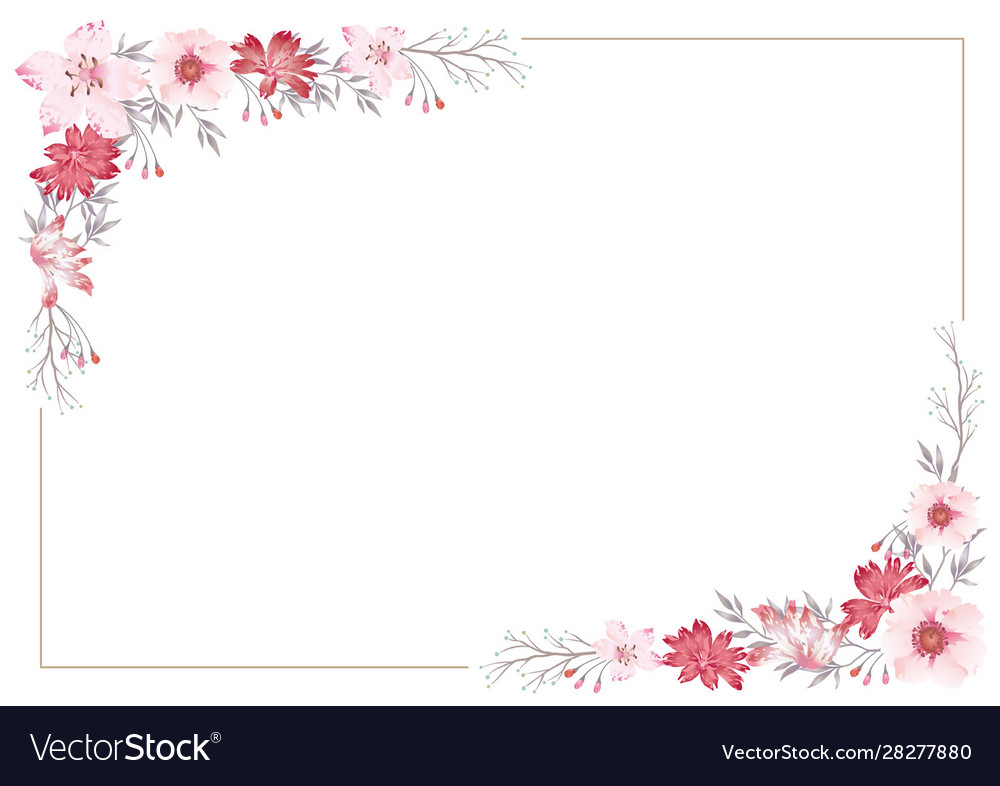 Detail Frame Flower Vector Nomer 18