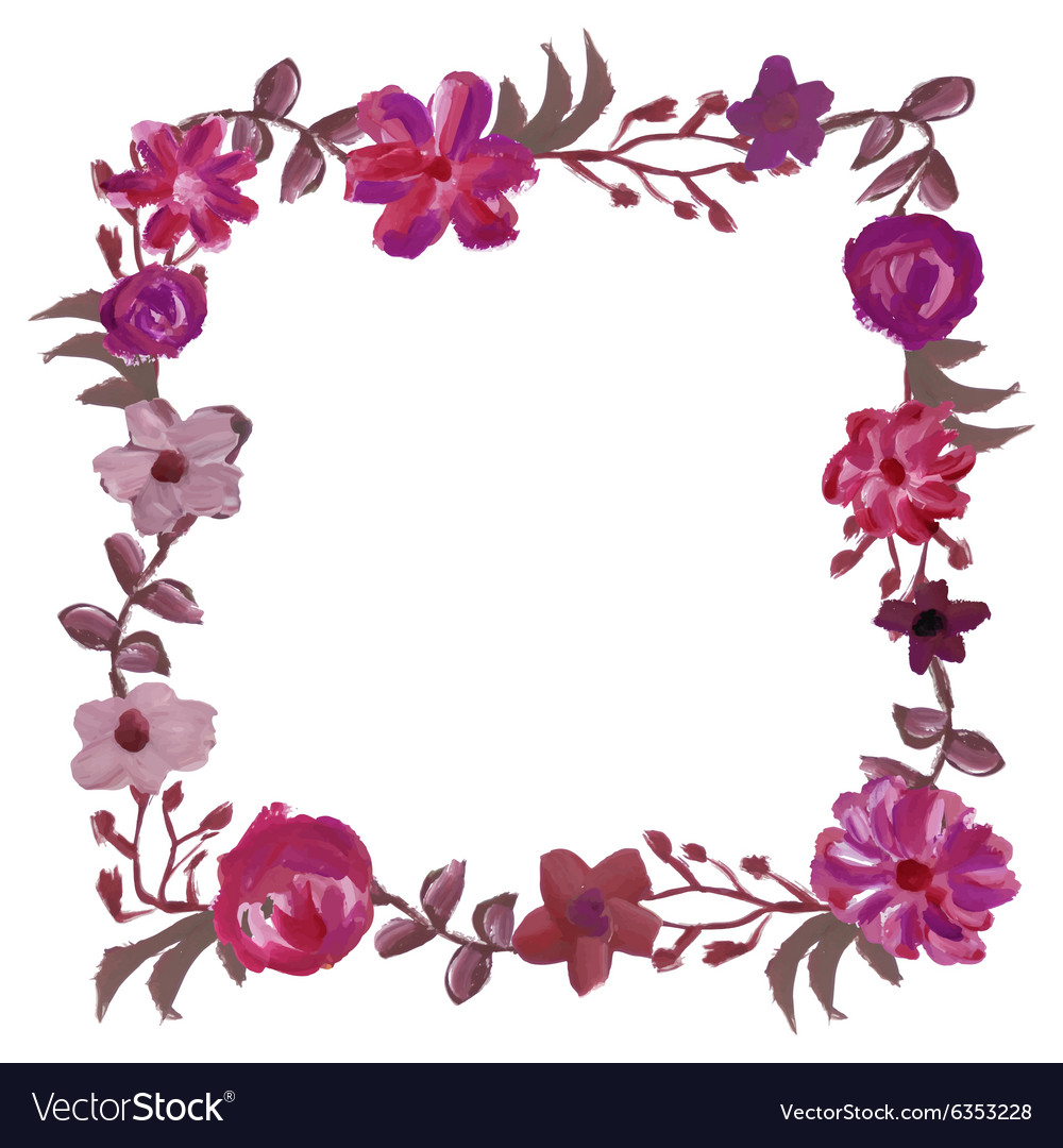 Detail Frame Flower Vector Nomer 20