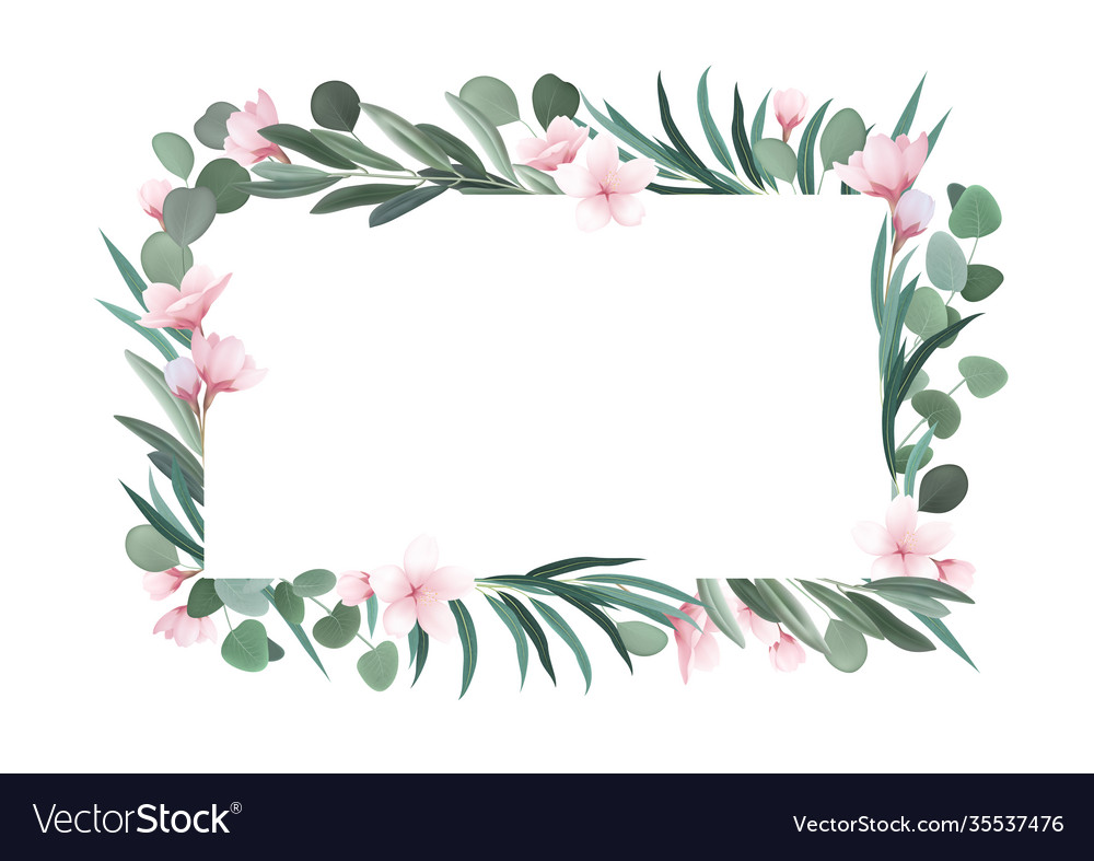 Detail Frame Flower Vector Nomer 22