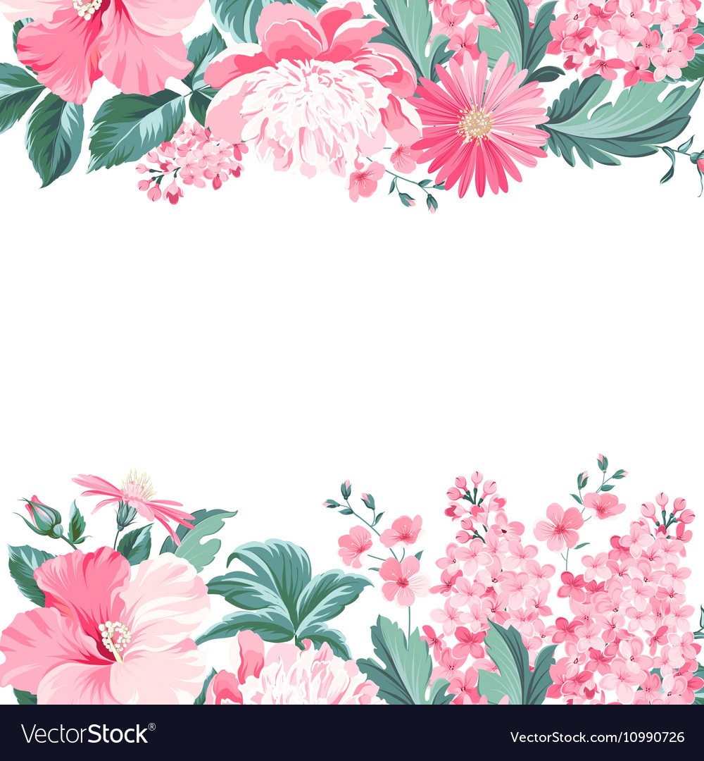 Detail Frame Flower Vector Nomer 4