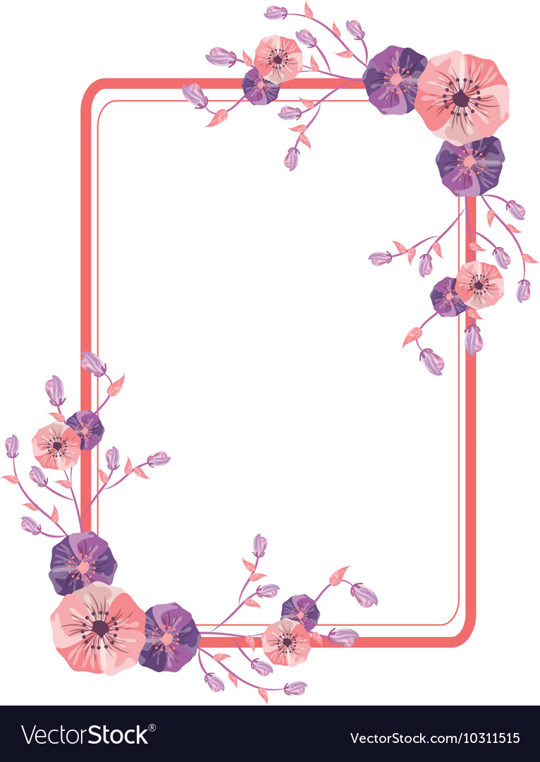 Detail Frame Flower Vector Nomer 34