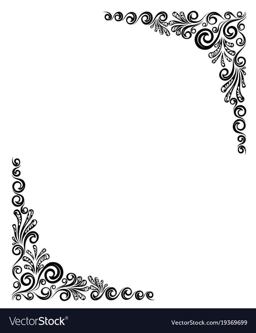 Detail Frame Flower Vector Nomer 38