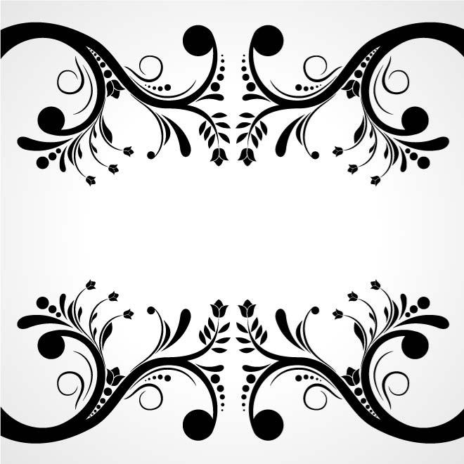 Detail Frame Flower Vector Nomer 41