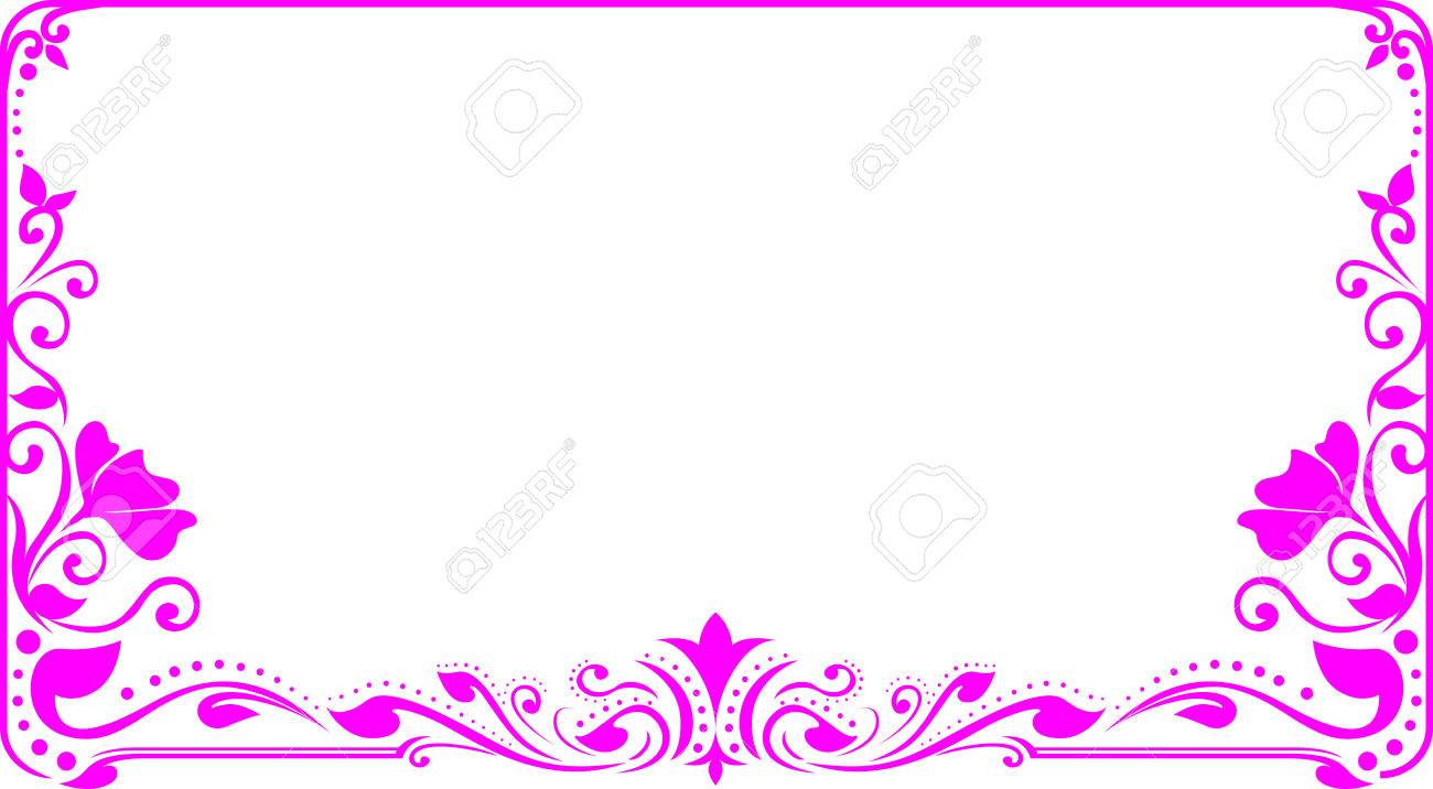 Detail Frame Flower Vector Nomer 6