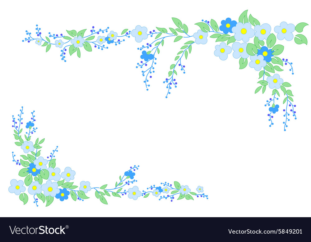 Detail Frame Flower Vector Nomer 49