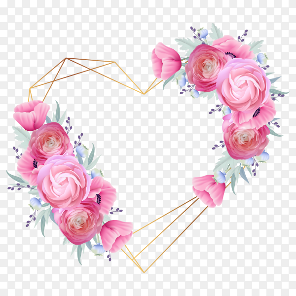 Detail Frame Flower Vector Png Nomer 23