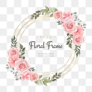 Detail Frame Flower Vector Png Nomer 50