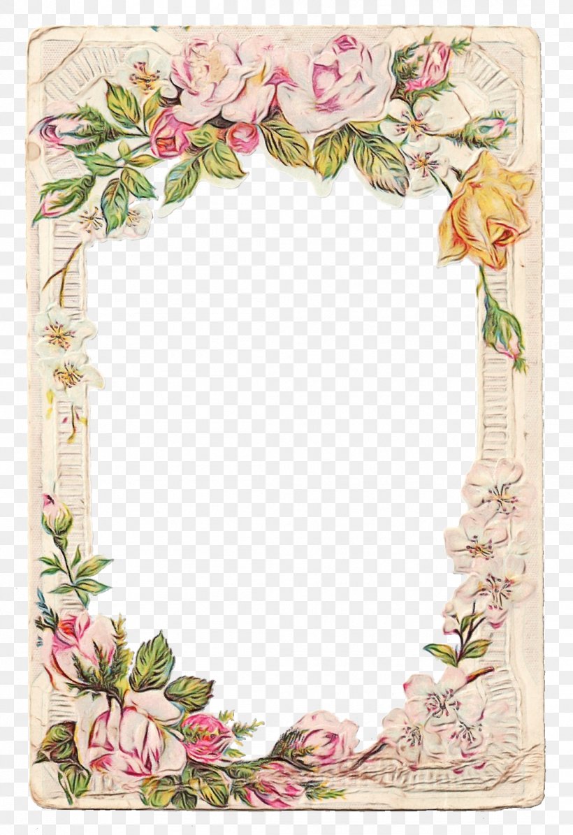 Detail Frame Flower Vintage Png Nomer 13