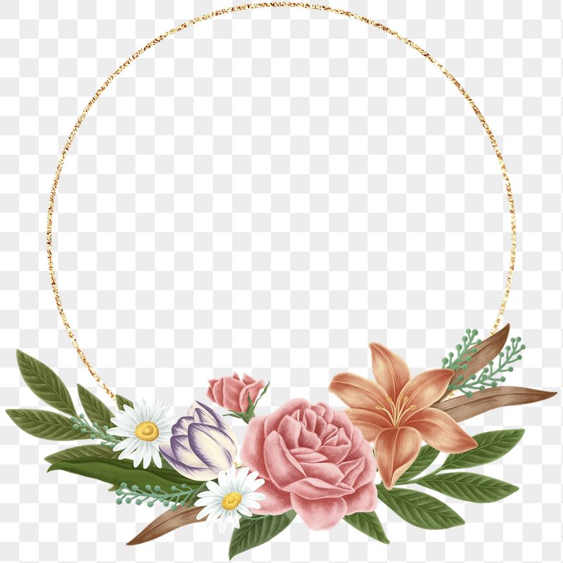 Detail Frame Flowers Png Nomer 17